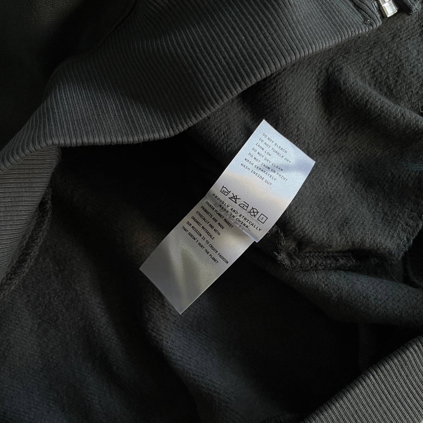 Broken Planet skeleton zip up hoodie