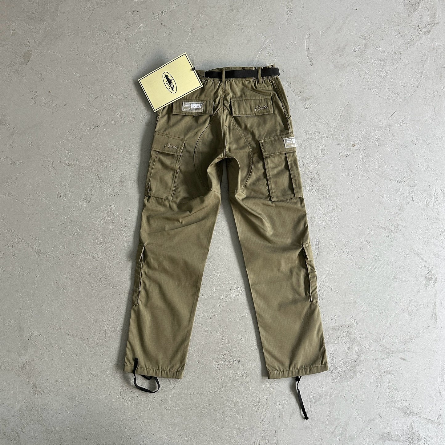 Corteiz size small military green logo patch Cargos