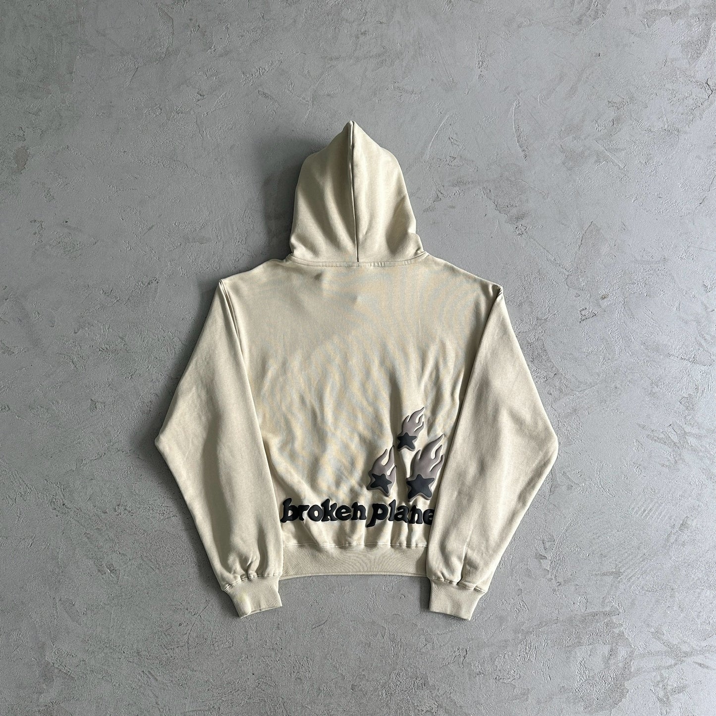 Broken Planet heartless love hoodie-bone white