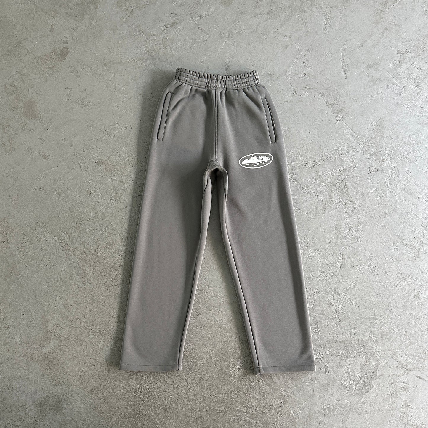 Corteiz island puff print zip set-grey