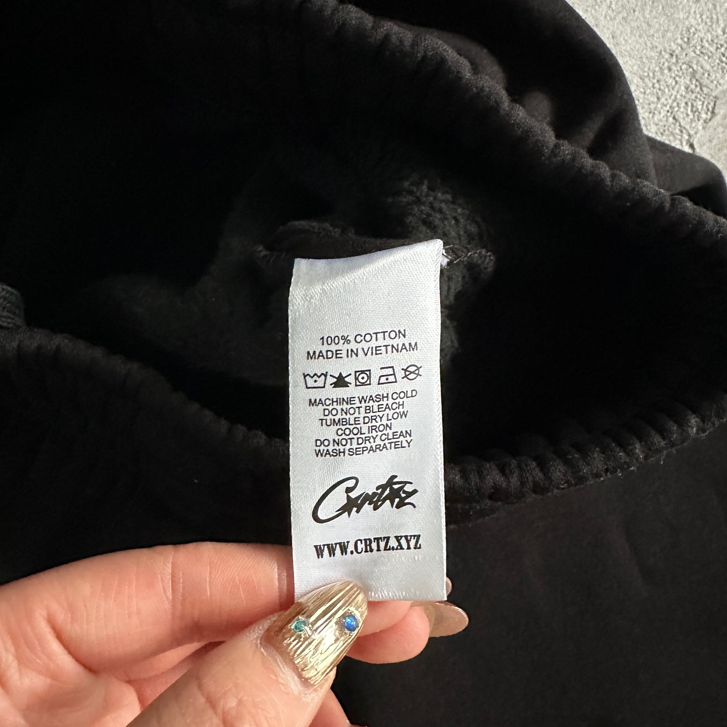 Corteiz superior royale zip set-black