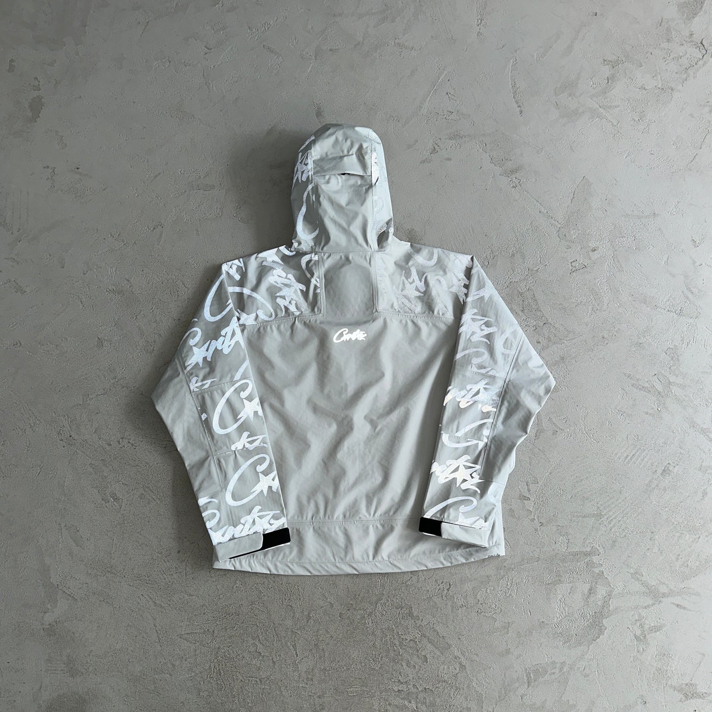 Corteiz elitework shell jacke-grey