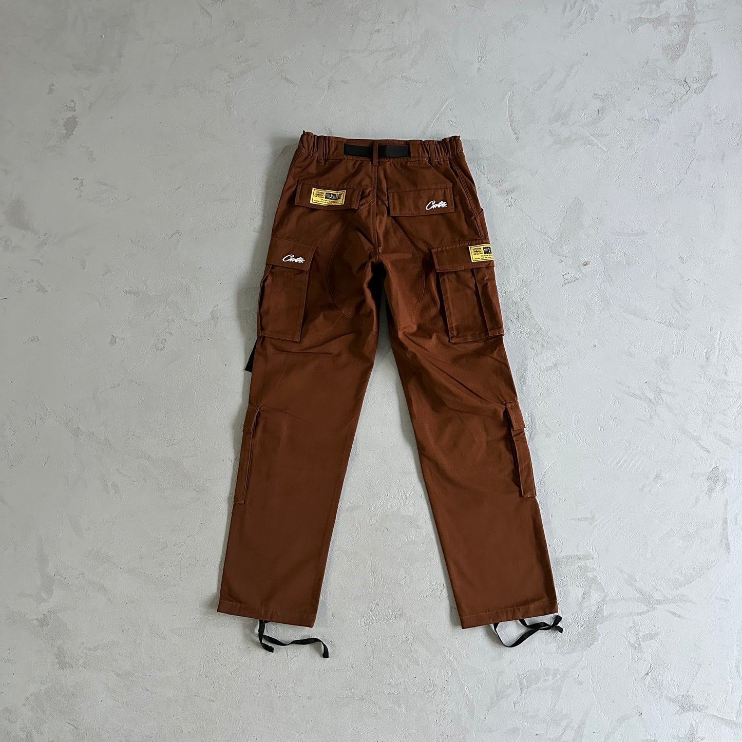 Corteiz brown white with logo cargo