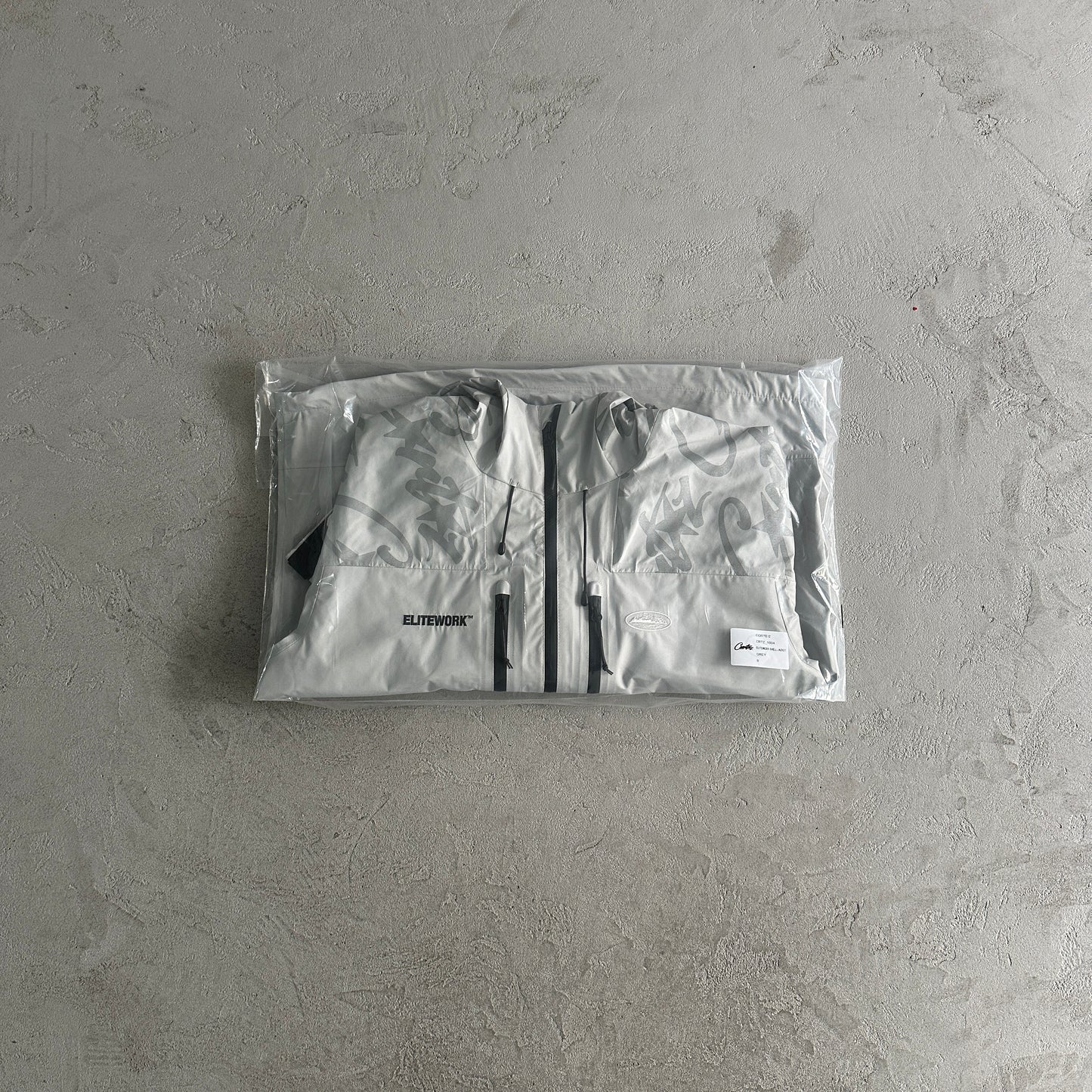 Corteiz elitework shell jacke-grey