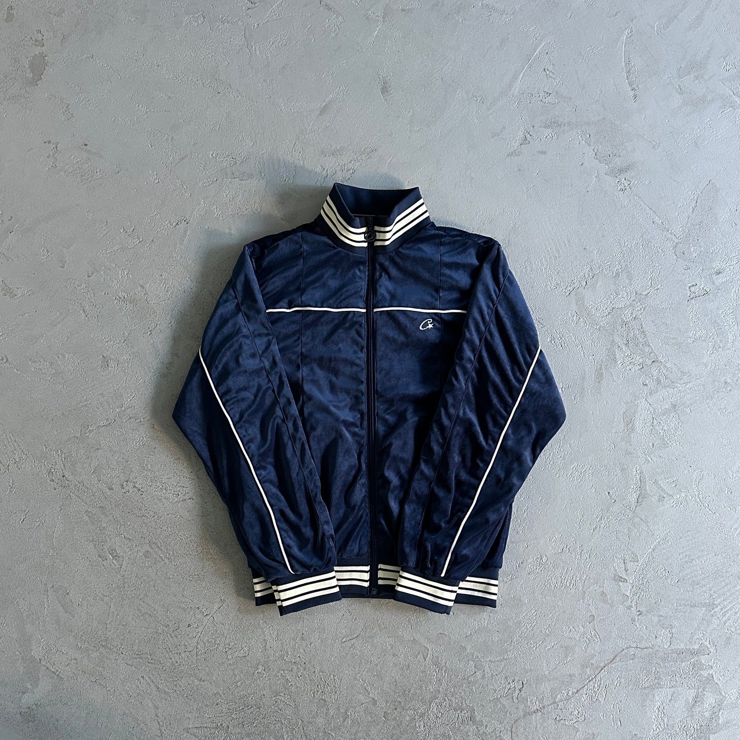 Corteiz velour amg set -blue