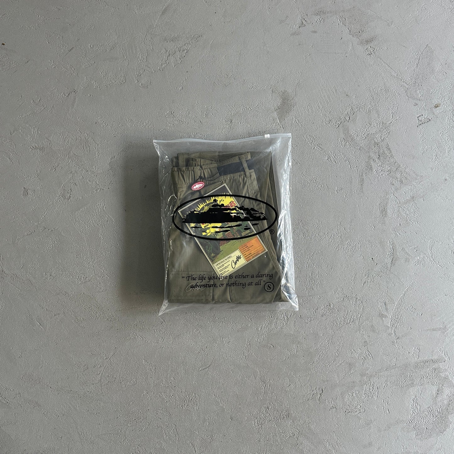Corteiz size small military green logo patch Cargos