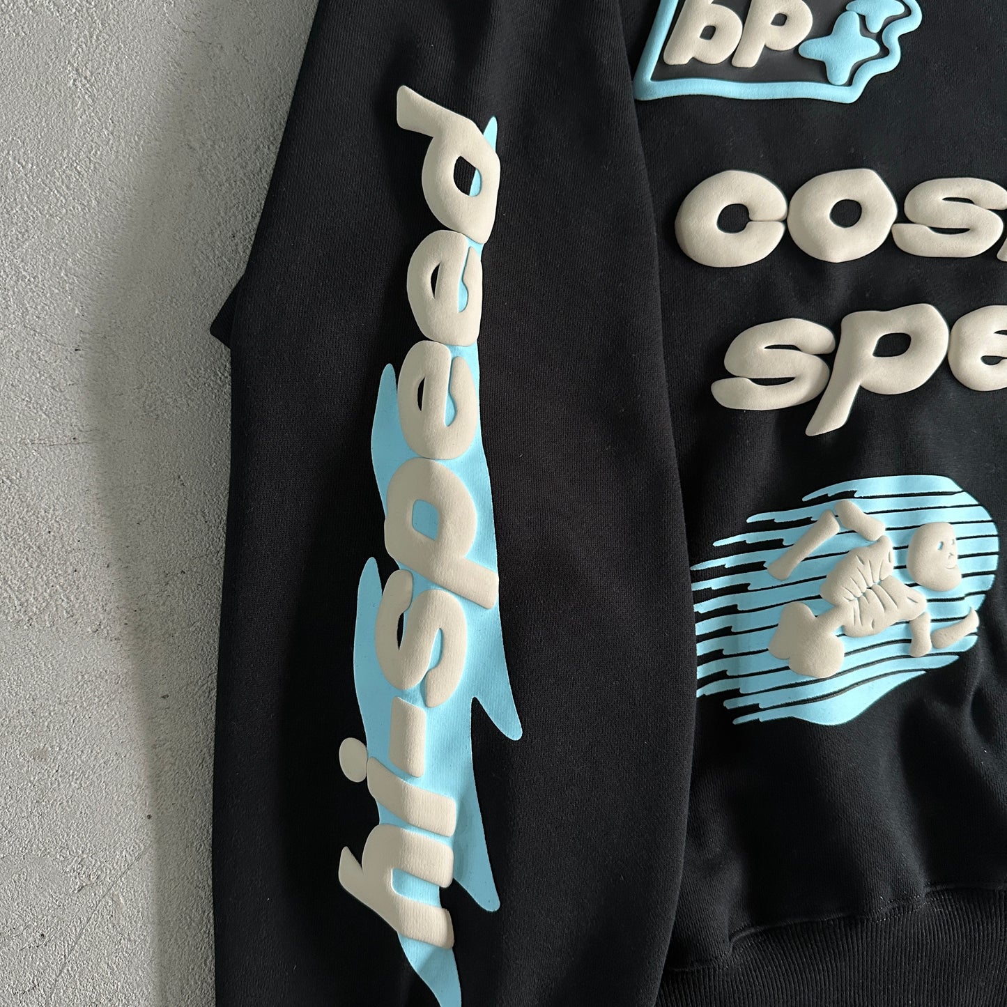 Broken Planet small new cosmic speed hoodie - midnight black