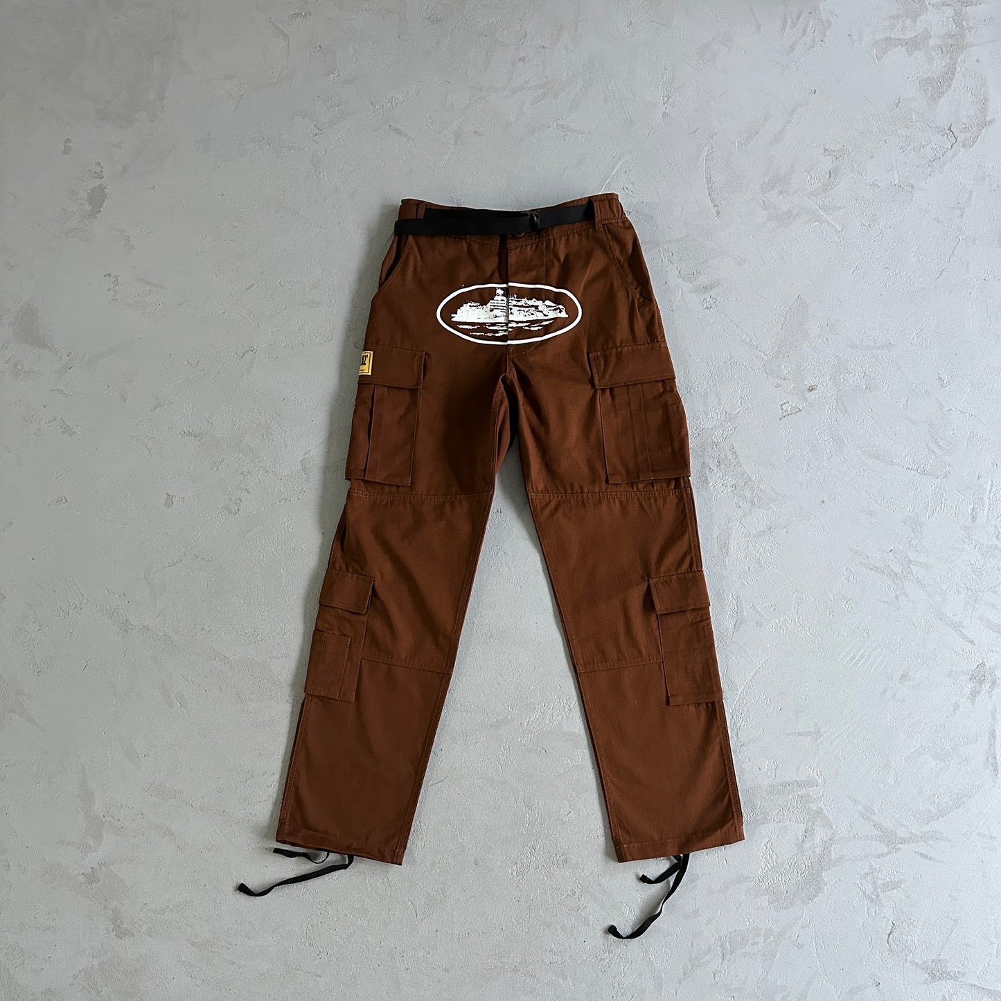 Corteiz brown white with logo cargo