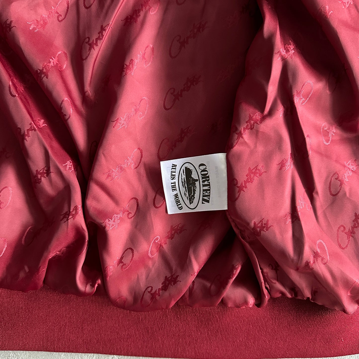 Corteiz small velour amg set - red