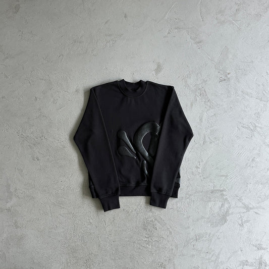 Syna World small round neck suit-black