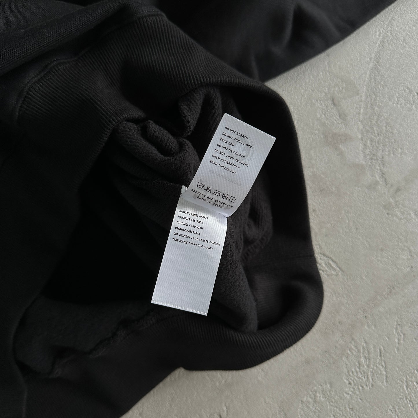 Broken Planet small new cosmic speed hoodie - midnight black