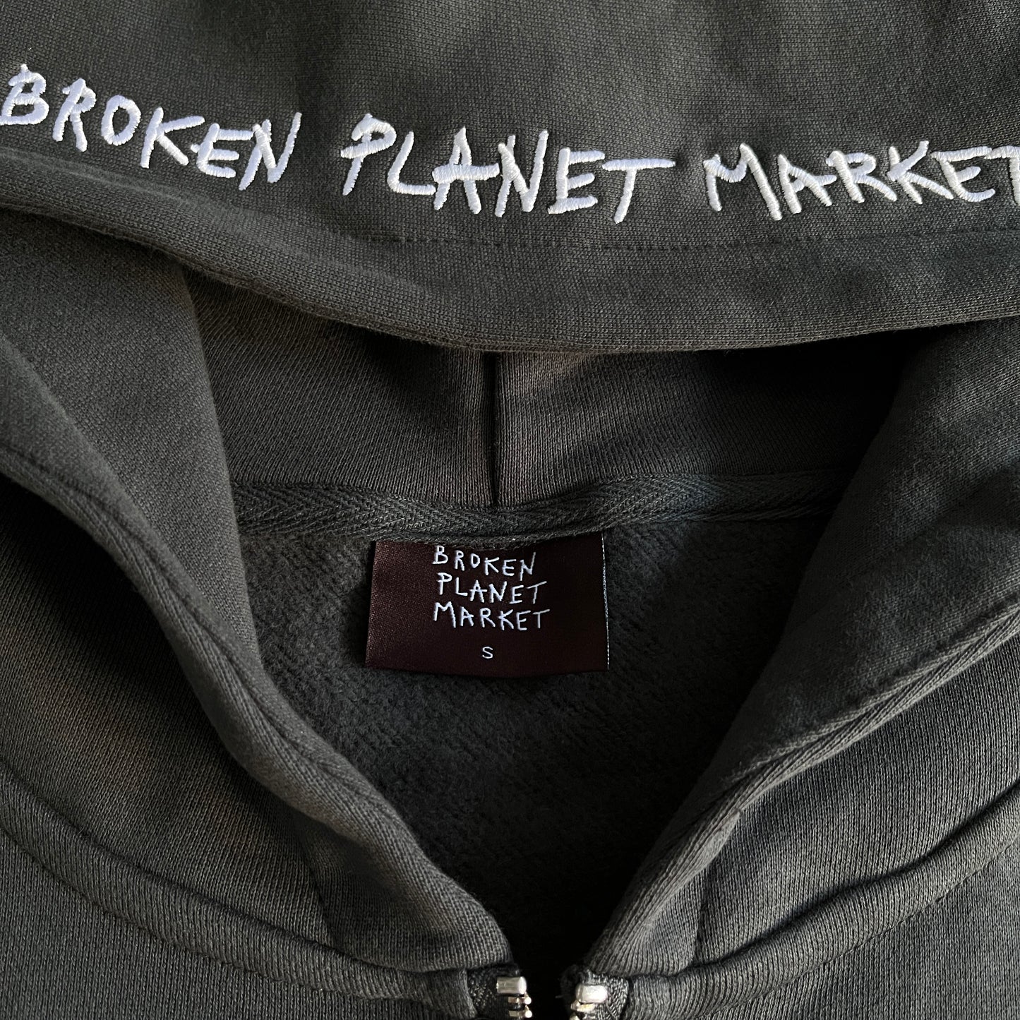 Broken Planet skeleton zip up hoodie