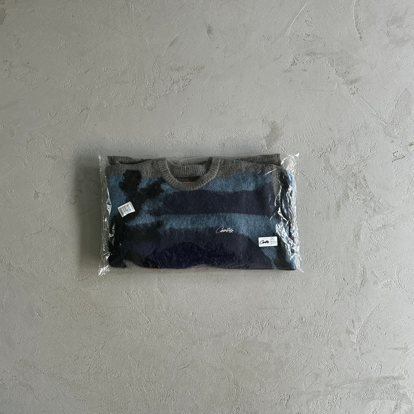 Corteiz Medium Mohair kmit sweater deep ocean camo