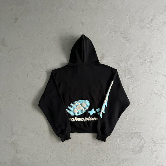 Broken Planet small new cosmic speed hoodie - midnight black
