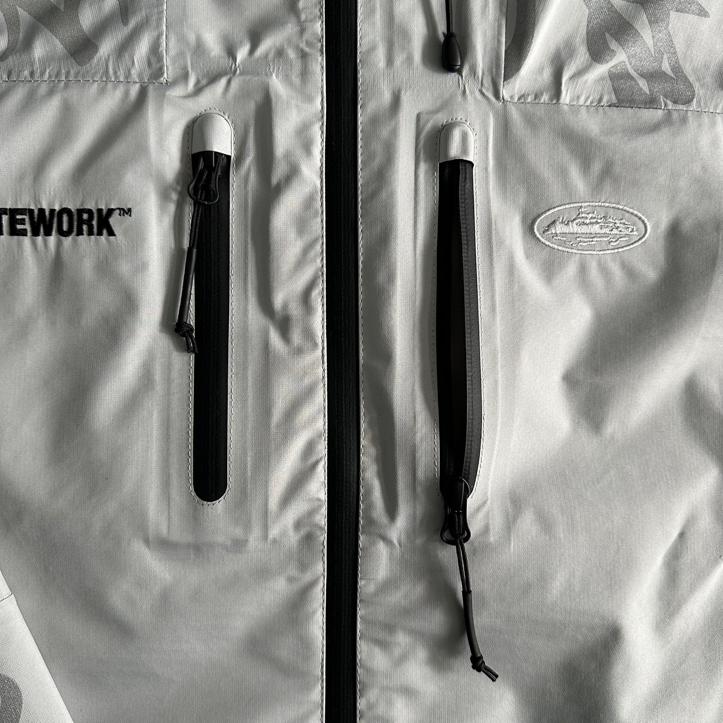 Corteiz elitework shell jacke-grey